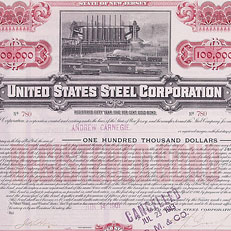 Carnegie Morgan US Steel: $100,000 bond