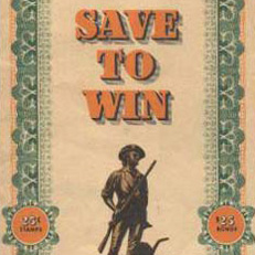 War Bond Stamp Book from World War II