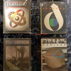 Collection of Fortune magazines
