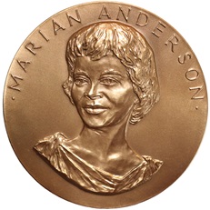 Marian Anderson Bronze Medal (obverse)