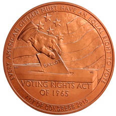 Selma to Montgomery Marches Bronze Medal (reverse)