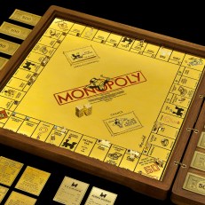 18-karat gold and jewel encrusted Monopoly set by Sidney Mobell, courtesy of the Smithsonian National Museum of Natural History