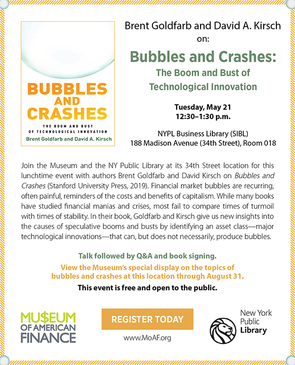 Brent Goldfarb and David Kirsch on Bubbles and Crashes