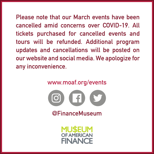 March Programs Cancelled