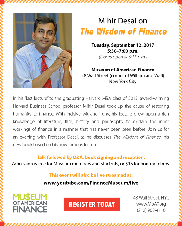 Mihir Desai on the Wisdom of Finance