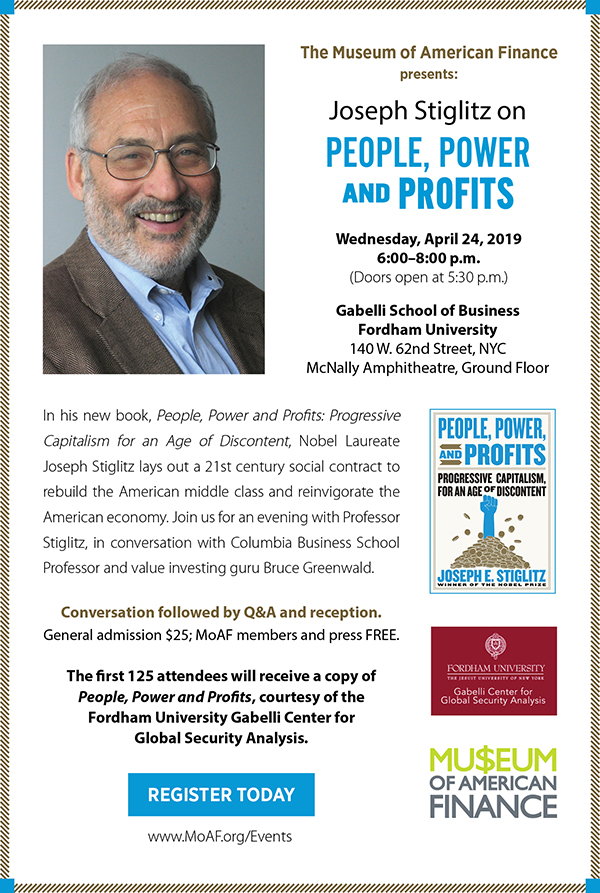 Joseph Stiglitz on People, Power and Profits