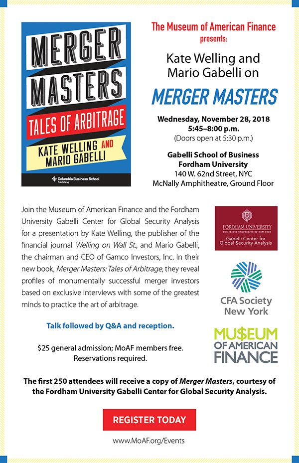 Welling and Gabelli on Merger Masters
