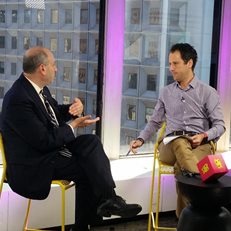 Cheddar Media Founder & CEO Jon Steinberg interviews David Cowen for the launch of the "Disrupting Wall Street" video series