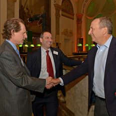 David Cowen, MoAF Trustee Glenn Kaufman and Larry Summers