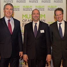 David Cowen with 2018 Gala honorees Ken Griffin and Tim Geithner