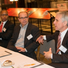 Bill Wreaks of the Gramercy Institute participates in the roundtable discussion.