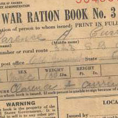 World War II Ration Book