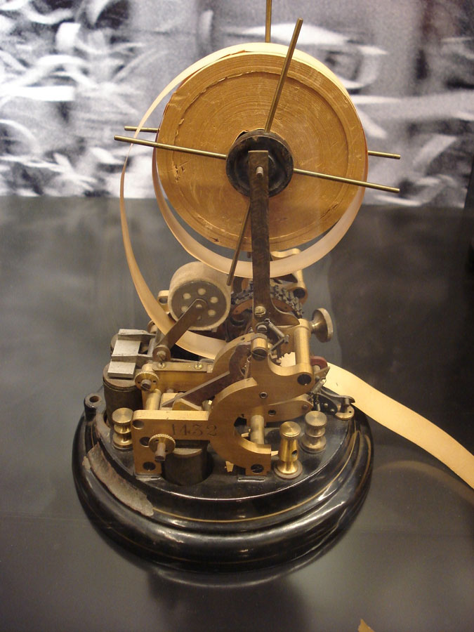 Edison Universal Stock Ticker Museum Of American Finance