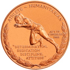 Jesse Owens Bronze Medal (reverse)