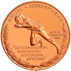 Jesse Owens Bronze Medal (reverse)