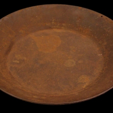 Mining pan from the California Gold Rush, courtesy of the Placer County Museums Division