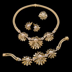 1940s Tiffany jewelry suite, courtesy of the Tiffany & Co. Archives