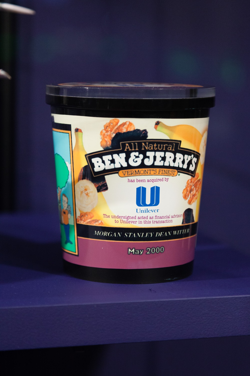 Deal toy from Unilever's acquisition of Ben & Jerry's in 2000 Museum