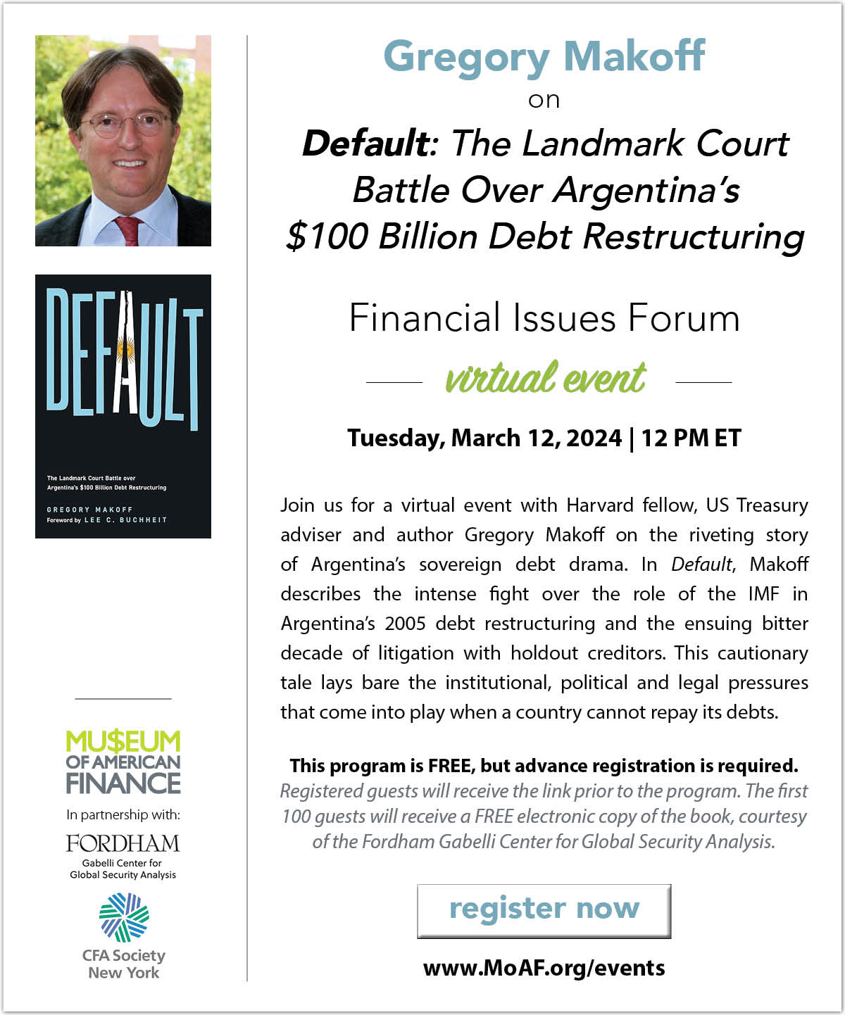 Gregory Makoff on Default