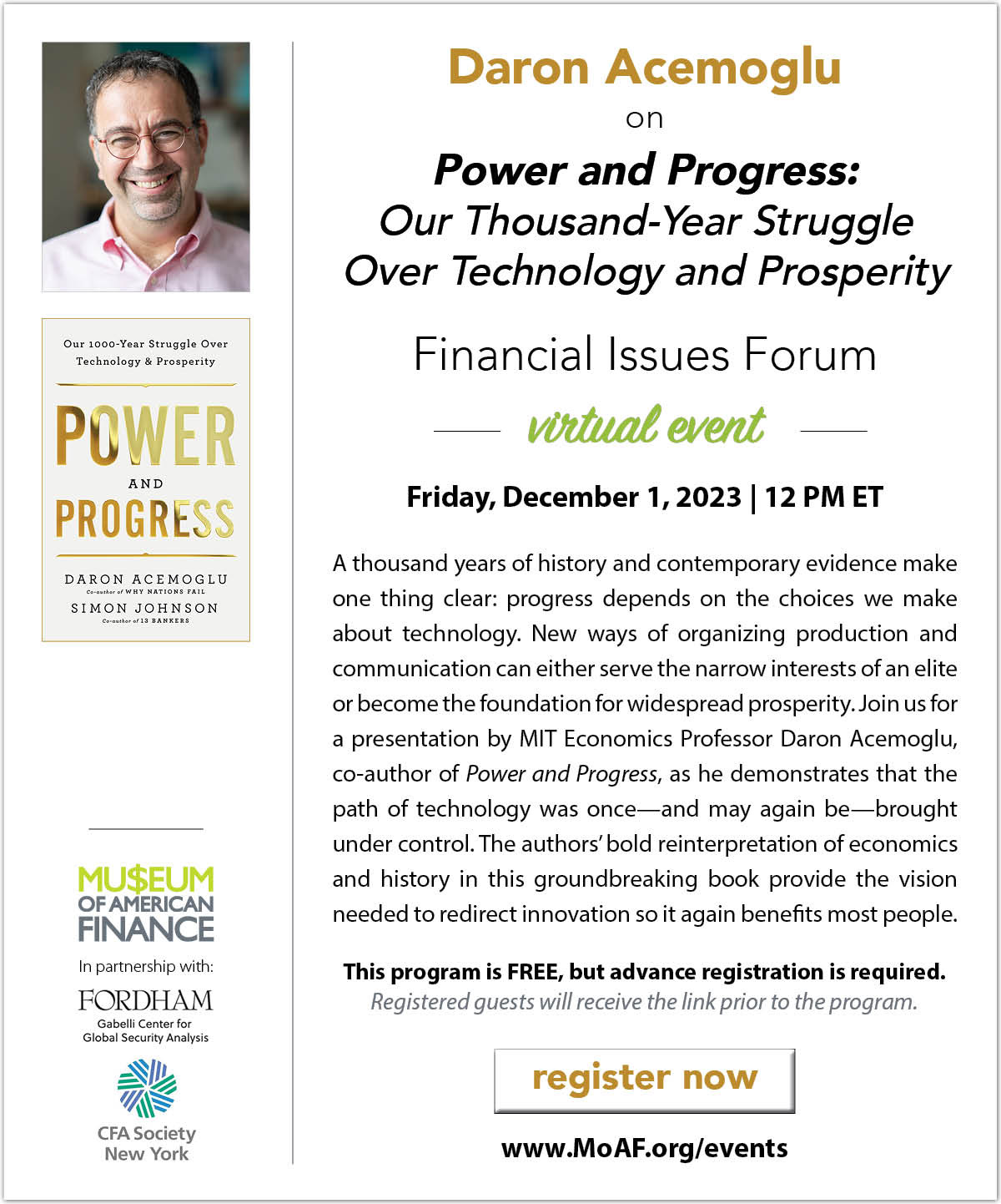 Daron Acemoglu on Power and Progress