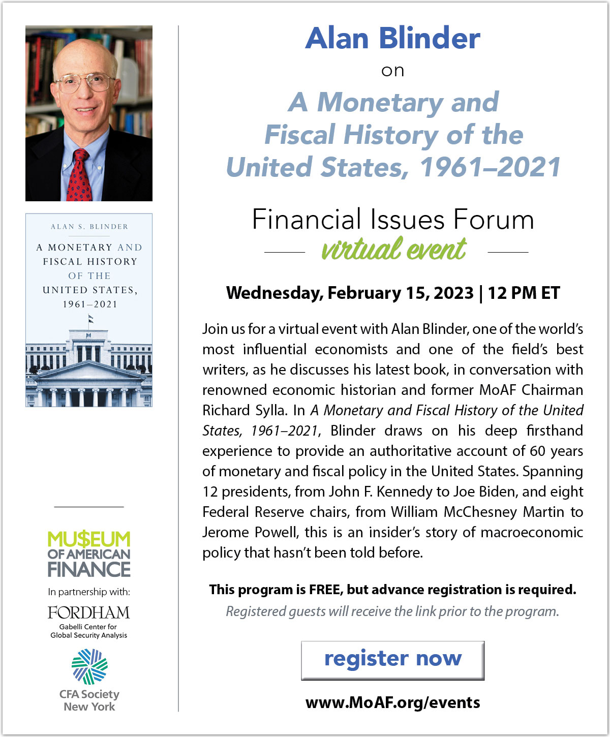 Alan Blinder on A Monetary and Fiscal History of the United States