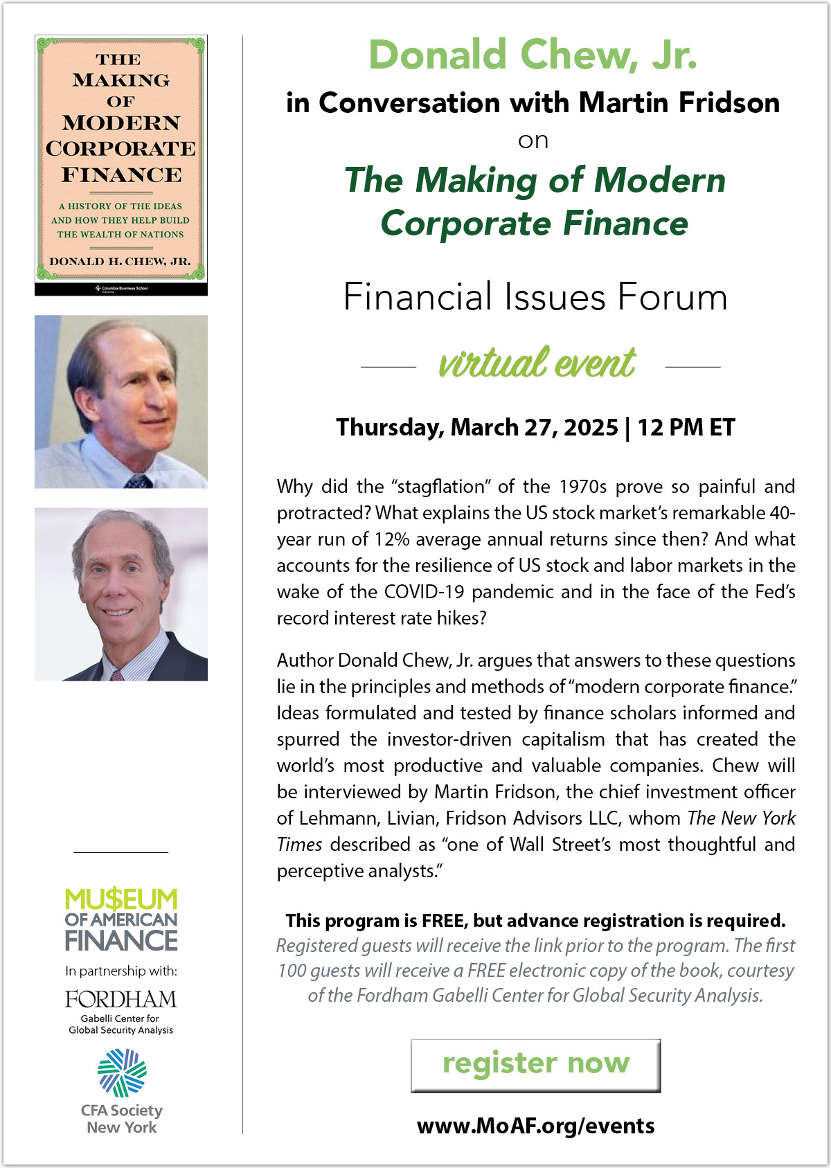 Donald Chew and Martin Fridson on The Making of Modern Corporate Finance