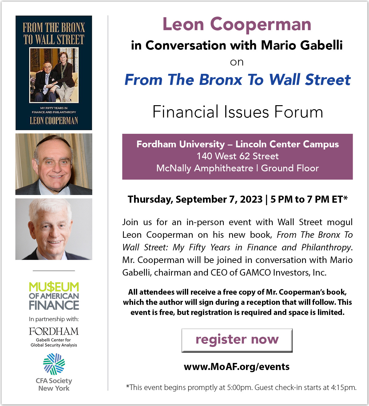 Leon Cooperman on From the Bronx to Wall Street