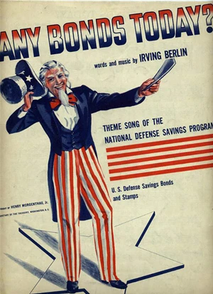 Sheet music for the theme song of the National Defense Savings Program.