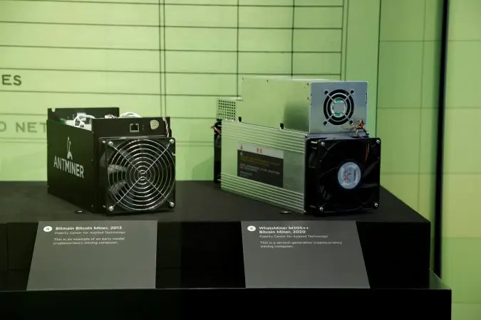 Bitcoin miners, on loan from the Fidelity Center for Applied Technology (FCAT)