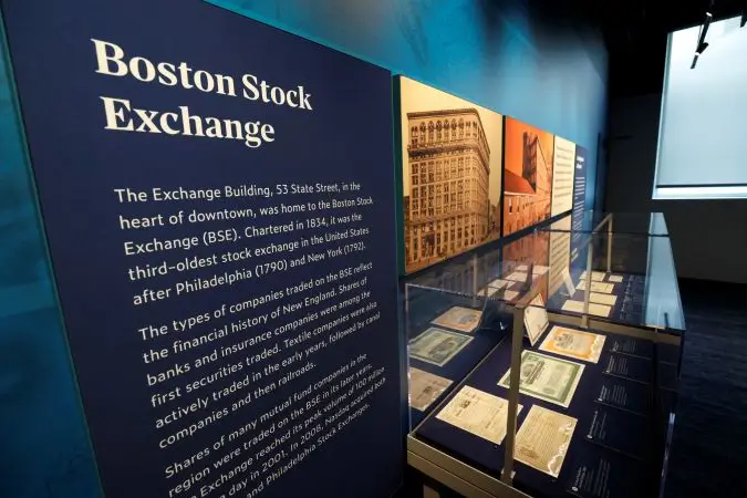 Boston Stock Exchange display