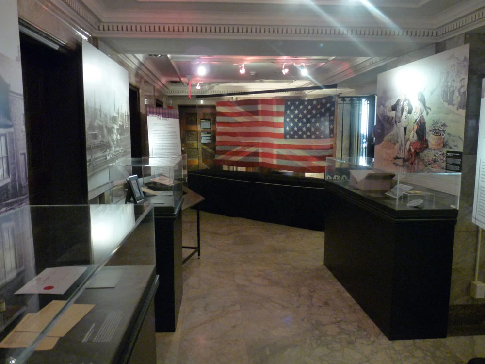 “Andrew Carnegie: Forging Philanthropy” exhibit gallery.