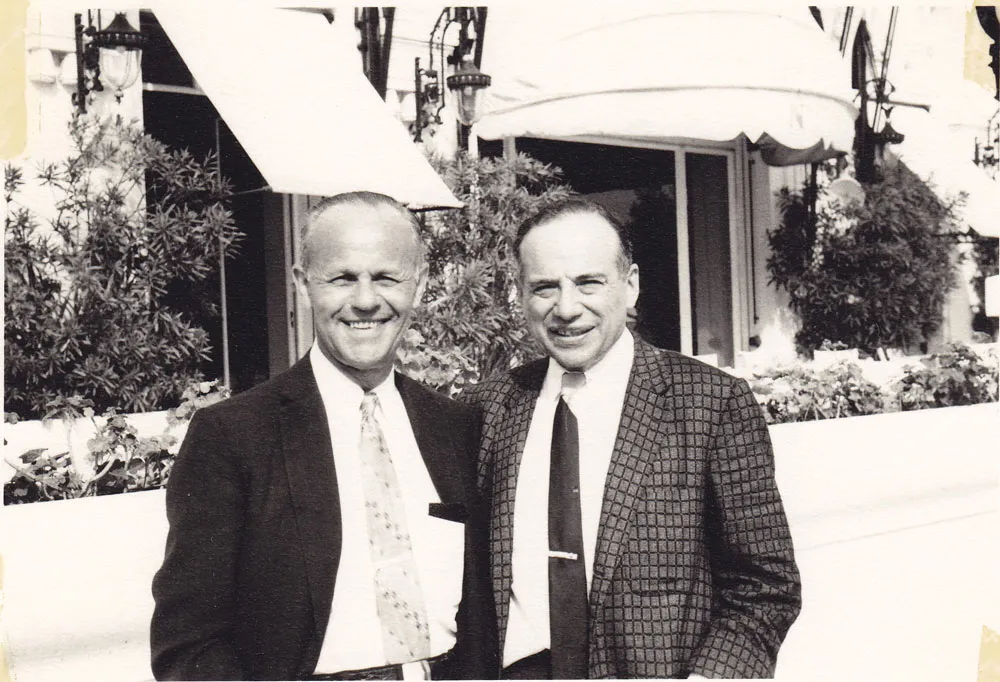 This 1959 photograph of Benjamin Graham (right) and his business partner Jerry Newman is in the Museum’s Graham-Newman Corporation Collection.