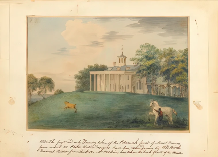 Mount Vernon, the Washington family home in Virginia.