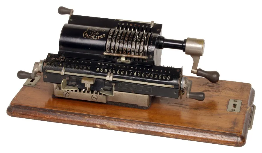 Rapid black calculator, circa 1900.