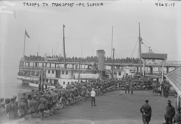 US Troops to Transport, New Rochelle, NY