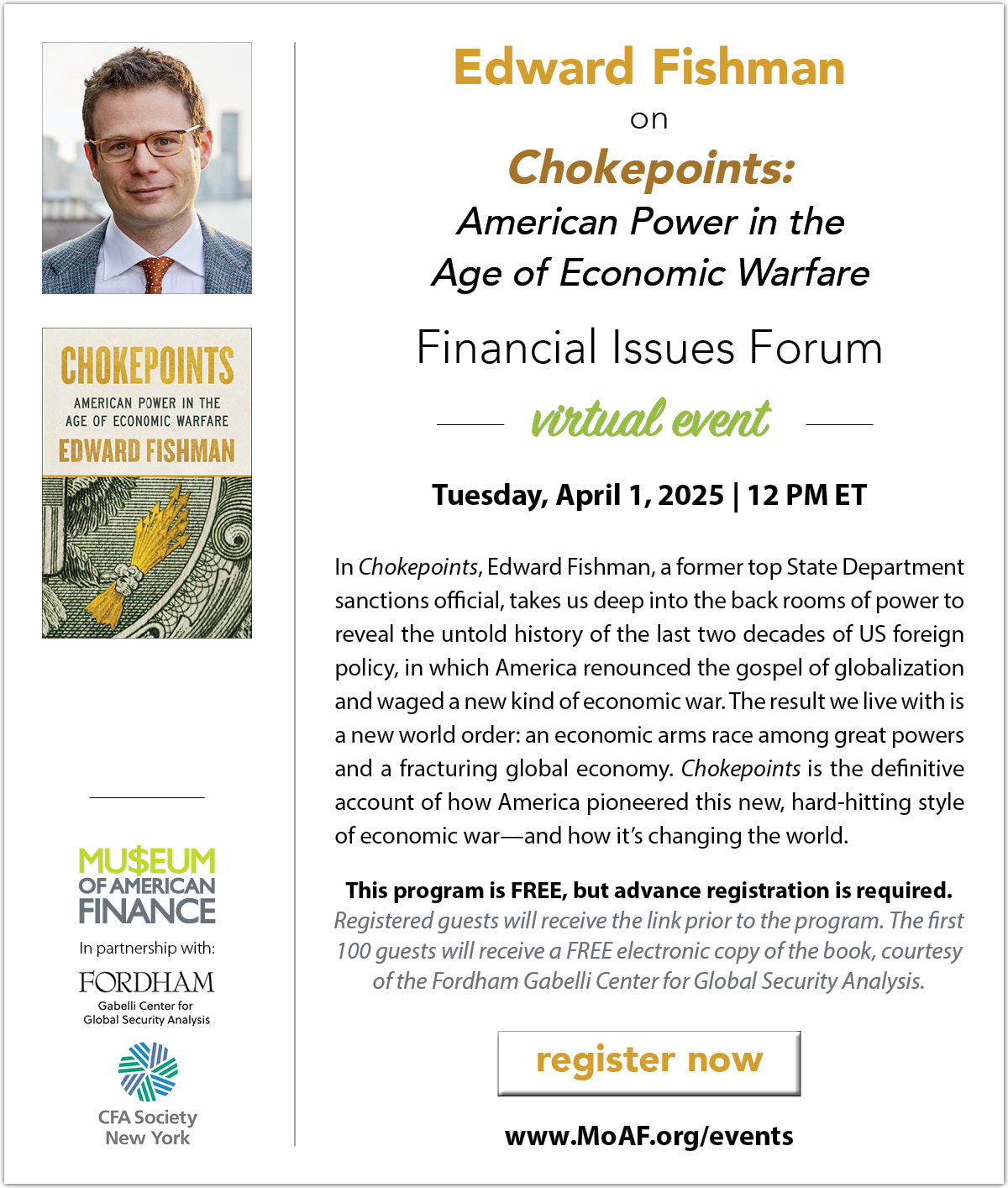 Edward Fishman on Chokepoints: American Power in the Age of Economic Warfare