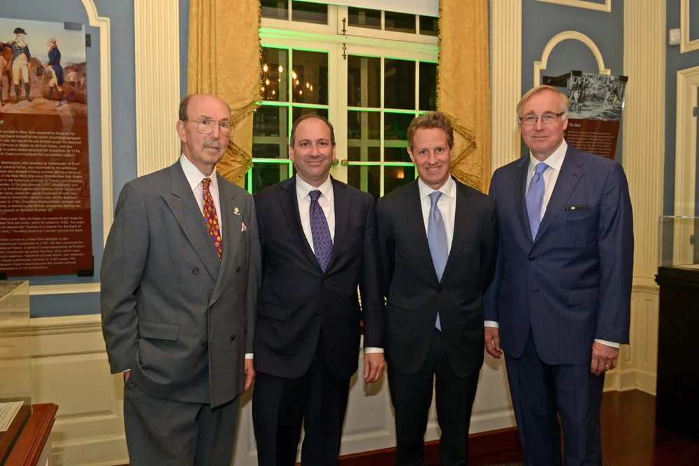 MoAF Founder John Herzog, Tim Geithner, David Cowen and MoAF Trustee Charles Wait