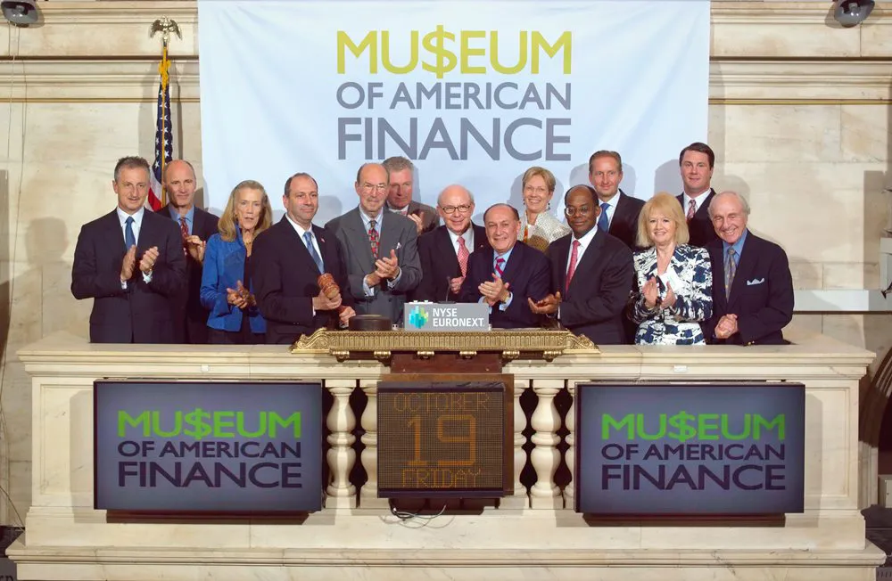 MoAF Trustees ring the NYSE closing bell in honor of the Museum's 25th anniversary