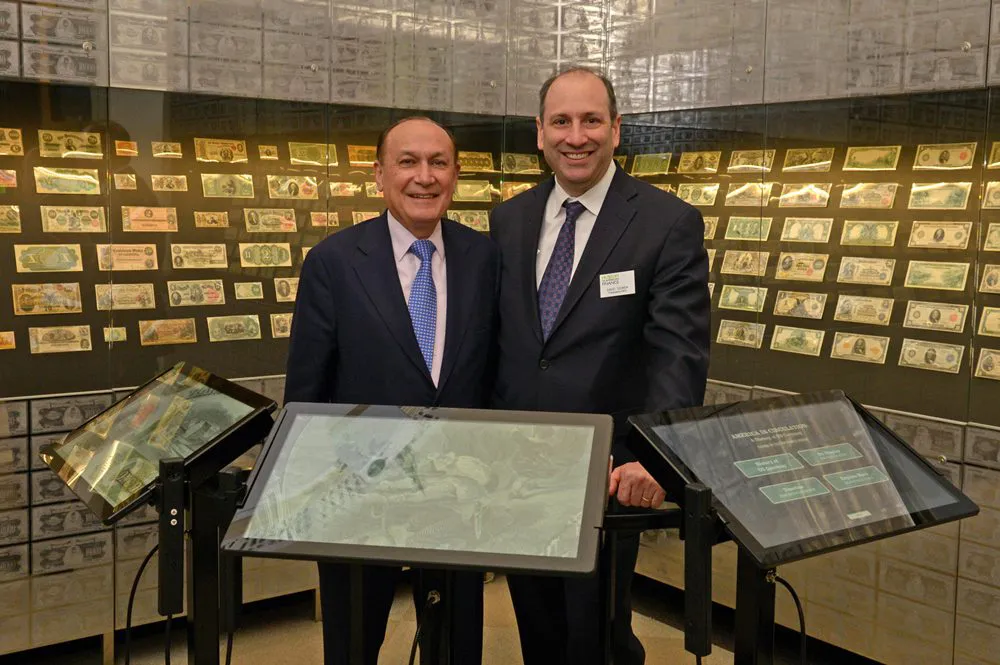 David Cowen and MoAF Trustee Mark Shenkman at the opening of the 