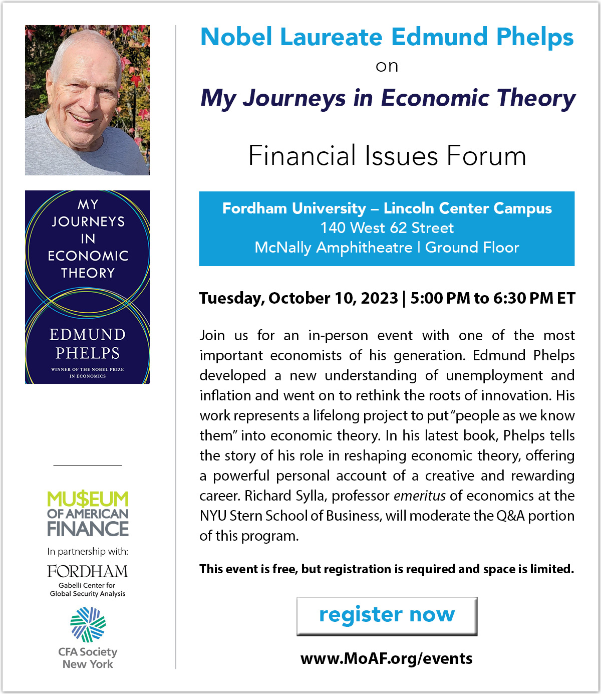 Edmund Phelps on My Journeys in Economic Theory