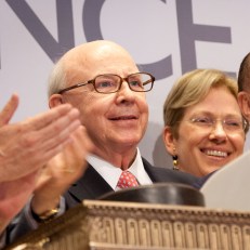 MoAF leadership rings the closing bell on October 19, 2012. Photo courtesy of Valerie Caviness.