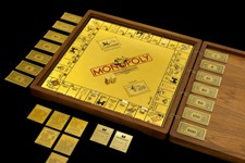 18-karat Gold Monopoly Game Designed by Sidney Mobell on Loan from the Smithonian Institution
