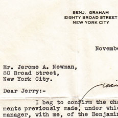 Graham Newman Letter