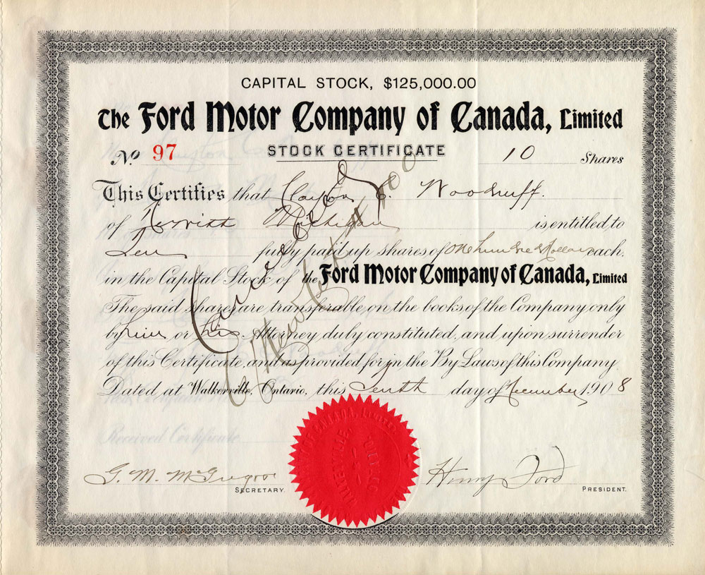 exhibitindexescom Corporate Stock Certificate